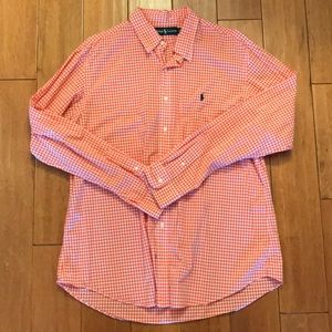 Button down light polo
